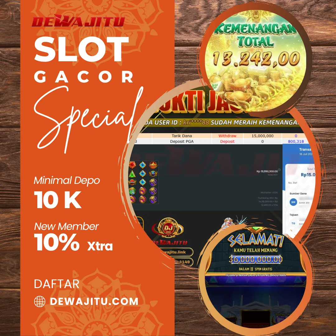 DEWAJITU 🦃 VIP 6 Tier, Cashback Tanpa Batas, Priority Withdraw 2 M Per Hari & Flash Tournament 300 Juta